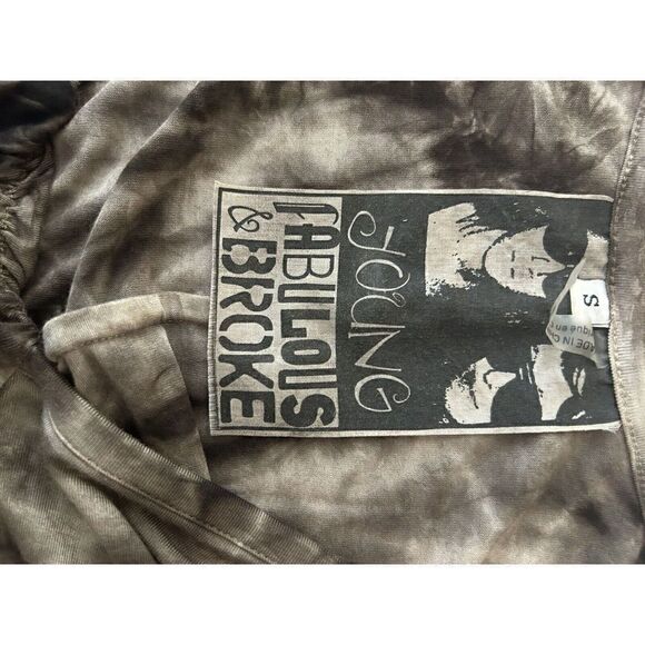 Young Fabulous & Broke Womens Tie Dye Cold Shoulder Mini Dress Tunic Sz S - Picture 5 of 6